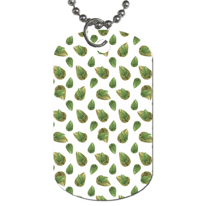 Leaves Motif Nature Pattern Dog Tag (One Side)