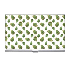 Leaves Motif Nature Pattern Business Card Holders by dflcprints