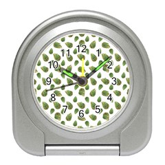 Leaves Motif Nature Pattern Travel Alarm Clocks by dflcprints