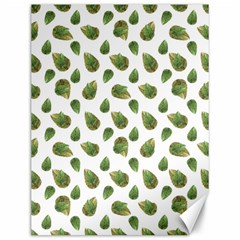 Leaves Motif Nature Pattern Canvas 12  X 16   by dflcprints