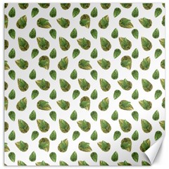 Leaves Motif Nature Pattern Canvas 16  X 16   by dflcprints