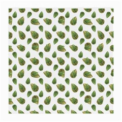 Leaves Motif Nature Pattern Medium Glasses Cloth by dflcprints