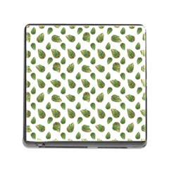 Leaves Motif Nature Pattern Memory Card Reader (square) by dflcprints