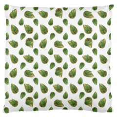 Leaves Motif Nature Pattern Large Cushion Case (two Sides) by dflcprints