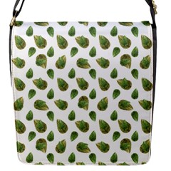 Leaves Motif Nature Pattern Flap Messenger Bag (s)