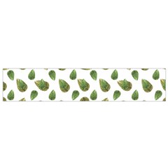 Leaves Motif Nature Pattern Flano Scarf (small)  by dflcprints