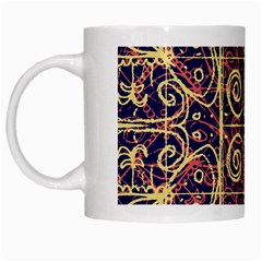 Tribal Ornate Pattern White Mugs by dflcprints