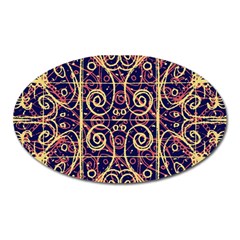 Tribal Ornate Pattern Oval Magnet by dflcprints