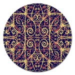 Tribal Ornate Pattern Magnet 5  (Round) Front