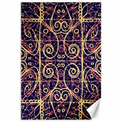 Tribal Ornate Pattern Canvas 12  X 18   by dflcprints