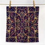 Tribal Ornate Pattern Face Towel Front