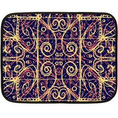 Tribal Ornate Pattern Fleece Blanket (mini) by dflcprints