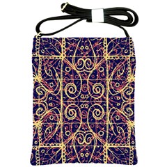 Tribal Ornate Pattern Shoulder Sling Bags by dflcprints