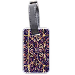 Tribal Ornate Pattern Luggage Tags (one Side)  by dflcprints