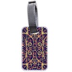 Tribal Ornate Pattern Luggage Tags (Two Sides) Front