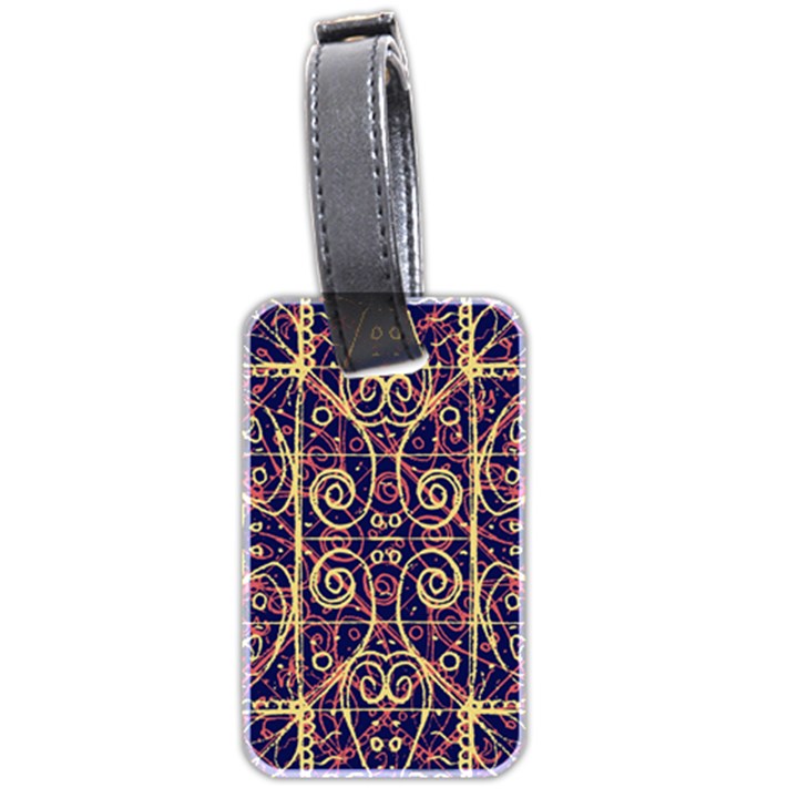 Tribal Ornate Pattern Luggage Tags (Two Sides)