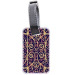 Tribal Ornate Pattern Luggage Tags (Two Sides) Back