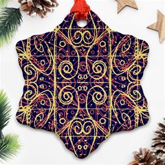 Tribal Ornate Pattern Ornament (snowflake) by dflcprints