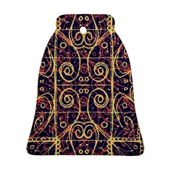 Tribal Ornate Pattern Bell Ornament (two Sides) by dflcprints