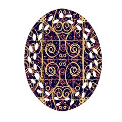 Tribal Ornate Pattern Ornament (oval Filigree) by dflcprints