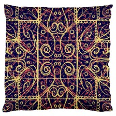 Tribal Ornate Pattern Standard Flano Cushion Case (one Side) by dflcprints