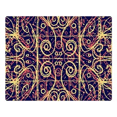 Tribal Ornate Pattern Double Sided Flano Blanket (large)  by dflcprints