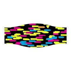 Colorful Strokes On A Black Background             Stretchable Headband