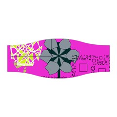 Flowers And Squares              Stretchable Headband