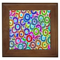 Colorful Ovals              Framed Tile by LalyLauraFLM