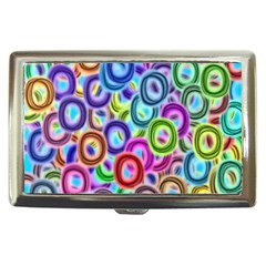 Colorful Ovals              Cigarette Money Case by LalyLauraFLM