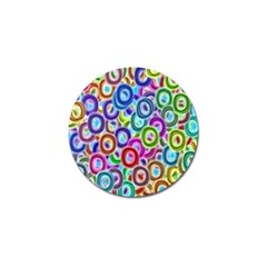 Colorful Ovals              Golf Ball Marker by LalyLauraFLM