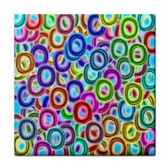 Colorful Ovals              Face Towel by LalyLauraFLM