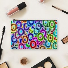 Colorful Ovals              Cosmetic Bag by LalyLauraFLM