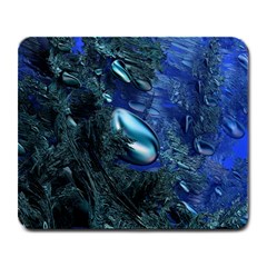 Shiny Blue Pebbles Large Mousepads by linceazul