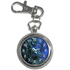 Shiny Blue Pebbles Key Chain Watches by linceazul