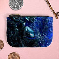 Shiny Blue Pebbles Mini Coin Purses by linceazul