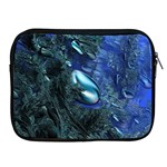 Shiny Blue Pebbles Apple iPad 2/3/4 Zipper Cases Front