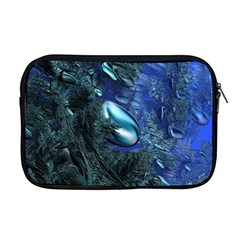 Shiny Blue Pebbles Apple Macbook Pro 17  Zipper Case by linceazul