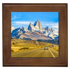 Snowy Andes Mountains, El Chalten, Argentina Framed Tiles by dflcprints