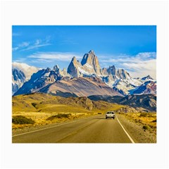 Snowy Andes Mountains, El Chalten, Argentina Small Glasses Cloth by dflcprints