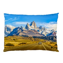 Snowy Andes Mountains, El Chalten, Argentina Pillow Case (two Sides) by dflcprints