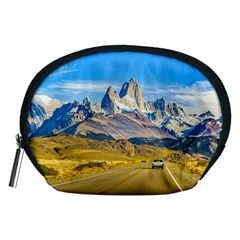 Snowy Andes Mountains, El Chalten, Argentina Accessory Pouches (medium)  by dflcprints