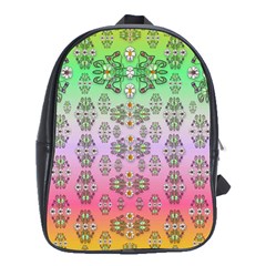 Summer Bloom In Festive Mood School Bags (xl)  by pepitasart