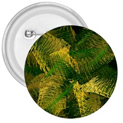 Green And Gold Abstract 3  Buttons by linceazul