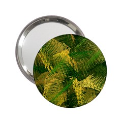 Green And Gold Abstract 2 25  Handbag Mirrors by linceazul