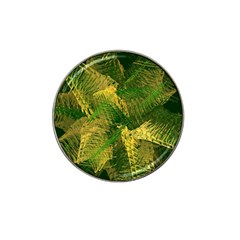 Green And Gold Abstract Hat Clip Ball Marker by linceazul