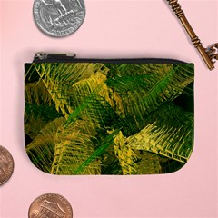 Green And Gold Abstract Mini Coin Purses by linceazul