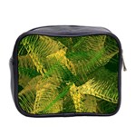 Green And Gold Abstract Mini Toiletries Bag 2-Side Back