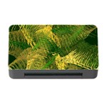 Green And Gold Abstract Memory Card Reader with CF Front