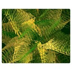 Green And Gold Abstract Double Sided Flano Blanket (Medium)  60 x50  Blanket Front